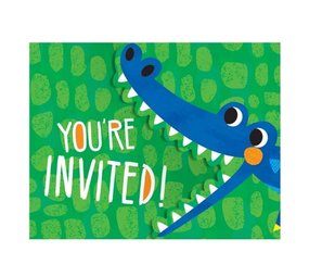 Creative Converting Invitations Alligator avec enveloppe | 8 pcs Creative Converting Invitations Alligator avec enveloppe | 8 pcs
