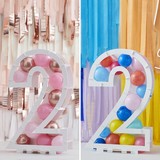 Ginger Ray Ballonnen mozaïek standaard cijfer 2 | per stuk Ginger Ray Ballonnen mozaïek standaard cijfer 2 | per stuk