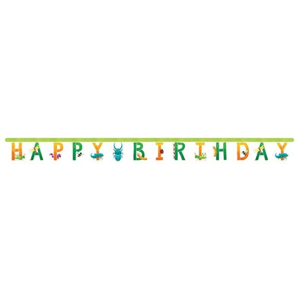 Creative Converting Letterlinger Insects Happy Birthday | 3 meters