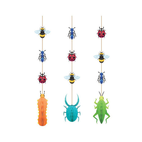 Creative Converting Hangdecoratie Insecten 99 cm | 3 stuks Creative Converting Hangdecoratie Insecten 99 cm | 3 stuks