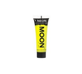 Haza - Witbaard Peinture visage & corps NEON jaune intense | Tube de 12 ml Haza - Witbaard Peinture visage & corps NEON jaune intense | Tube de 12 ml