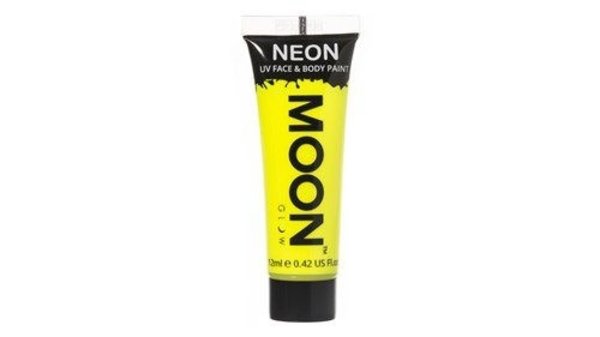 Haza - Witbaard Peinture visage & corps NEON jaune intense | Tube de 12 ml