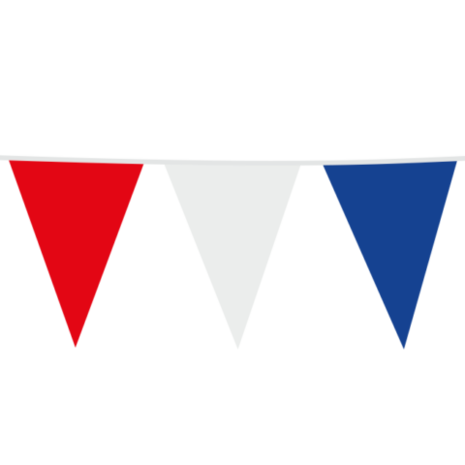 Globos Nordic Drapeaux XL guirlande rouge blanc bleu - 10m