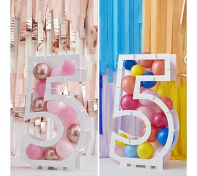 Ginger Ray Balloons Mosaic Standard Number 5 | per Unit Ginger Ray Balloons Mosaic Standard Number 5 | per Unit