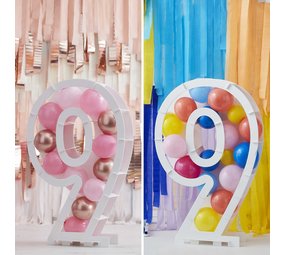Ginger Ray Ballons mosaïque standard numéro 9 | par unité Ginger Ray Ballons mosaïque standard numéro 9 | par unité