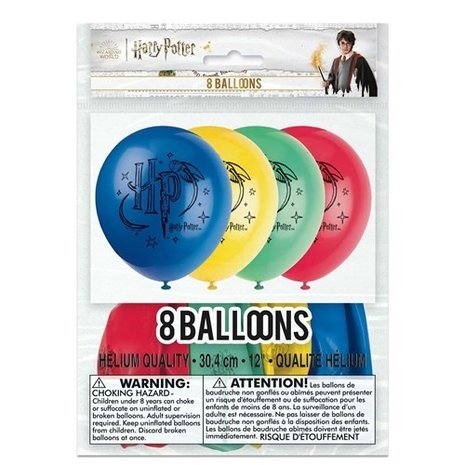 Unique Party Ballons Harry Potter HP 30cm | 8 pièces Unique Party Ballons Harry Potter HP 30cm | 8 pièces