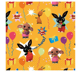 Amscan Serviettes Bing 33x33cm | 16 pièces