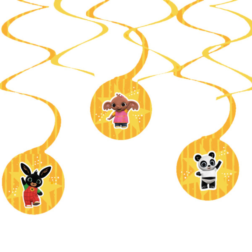 Amscan Décoration à suspendre Bing tourbillons 30-60cm | 6 morceaux Amscan Décoration à suspendre Bing tourbillons 30-60cm | 6 morceaux