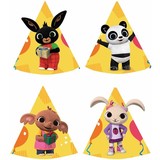 Amscan Bing Party Hüte 16cm | 8 Stücke