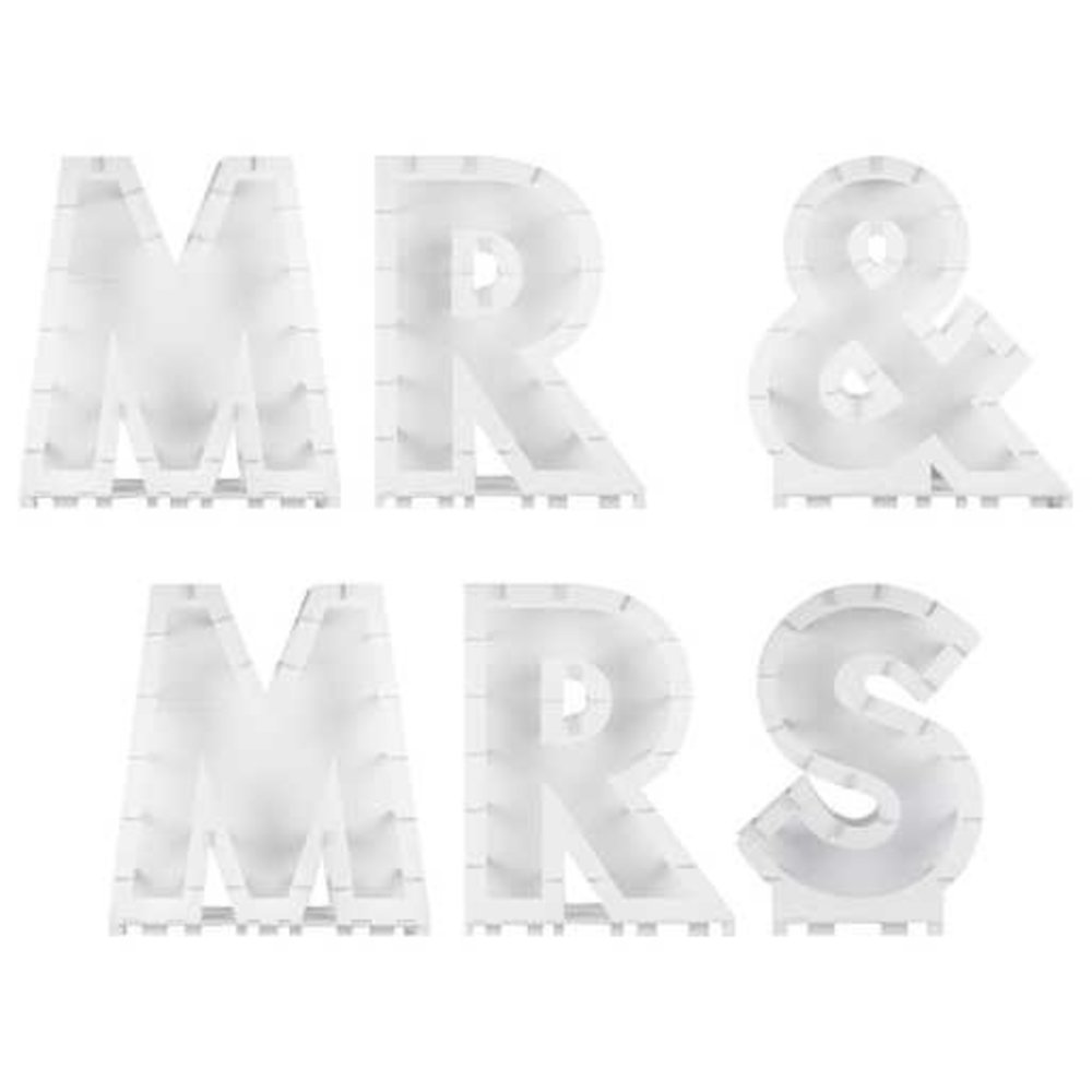Ginger Ray Supports pour mosaïque de ballons MR & MRS | ensemble