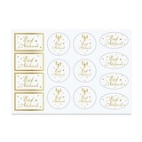 Haza - Witbaard Gift labels eid mubarak gold | 14 pieces