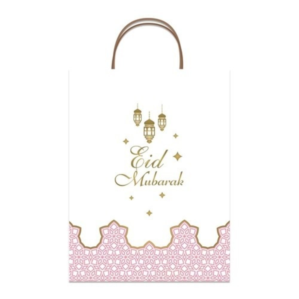 Zin El Afrah Eid Mubarak cadeautas Roze | 25x13x33cm