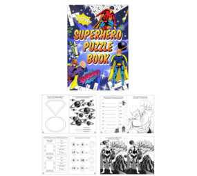 Henbrandt Superhelden Puzzelboekje 10,5x14,5cm | per stuk Henbrandt Superhelden Puzzelboekje 10,5x14,5cm | per stuk