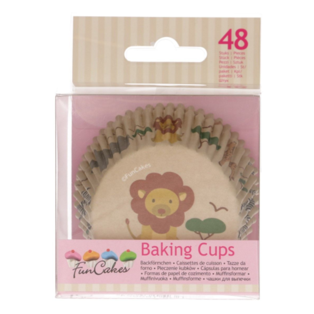 Fun Cakes Safari and Jungle Cupcake Form 48 pieces