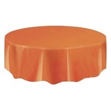 Unique Party Nappe orange ronde - par pièce Unique Party Nappe orange ronde - par pièce
