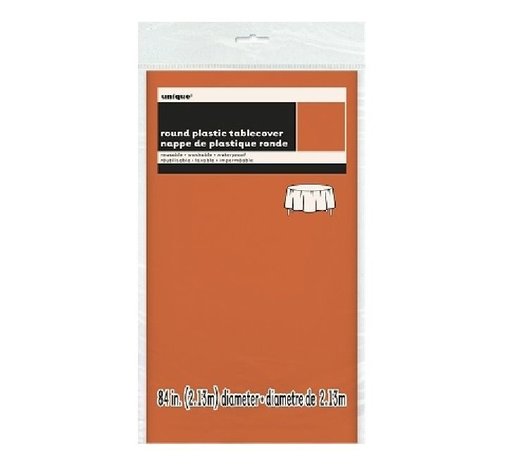 Unique Party Nappe orange ronde - par pièce Unique Party Nappe orange ronde - par pièce