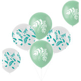 Folat Mijn speciale dag ballonnen wit en mint groen 33cm | 6 stuks Folat Mijn speciale dag ballonnen wit en mint groen 33cm | 6 stuks