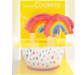 Fun Cakes Rainbow cupcake forms and toppers | 24 pieces Fun Cakes Rainbow cupcake forms and toppers | 24 pieces