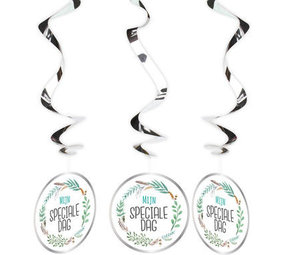 Folat Mijn speciale dag hangdecoratie | 3 stuks Folat Mijn speciale dag hangdecoratie | 3 stuks