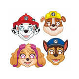 Tib Paw Patrol maskers 20cm | 4 stuks Tib Paw Patrol maskers 20cm | 4 stuks
