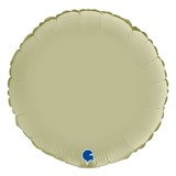 Grabo Olijfgroene satin helium ballon rond | 46 cm Grabo Olijfgroene satin helium ballon rond | 46 cm