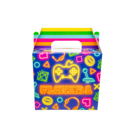 LG Imports Feestbox Neon Gamer 13x9,5x12cm | per stuk LG Imports Feestbox Neon Gamer 13x9,5x12cm | per stuk