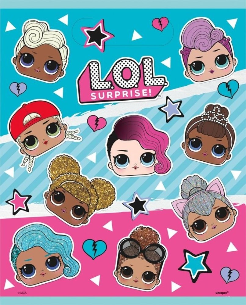 Unique Party Uitdeelzakjes LOL Surprise plastic | 8 stuks