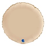 Grabo Crème satin helium ballon rond | 46 cm Grabo Crème satin helium ballon rond | 46 cm