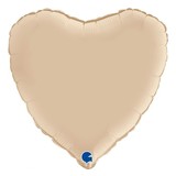 Grabo Crème satin helium ballon hart | 46 cm Grabo Crème satin helium ballon hart | 46 cm