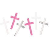 Unique Party Confetti croix rose | sac 14 grammes Unique Party Confetti croix rose | sac 14 grammes