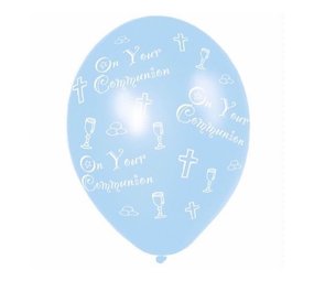 Amscan Ballons de communion bleus | 6 pièces