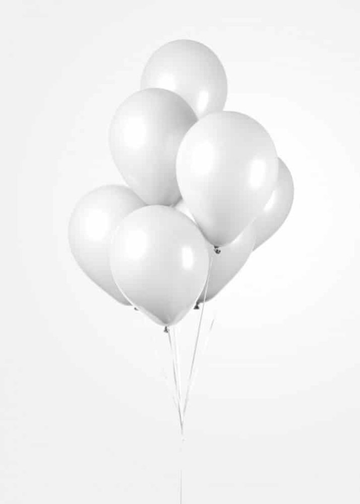 Ballons blanches 30cm | 100 pieces