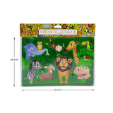 LG Imports Jungle dieren sjablonen teken set | per stuk LG Imports Jungle dieren sjablonen teken set | per stuk