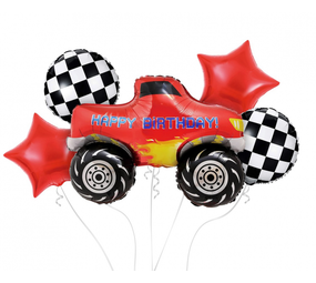 Godan Monster Truck ballonnen boeket | 5-delig Godan Monster Truck ballonnen boeket | 5-delig