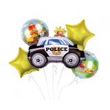 Godan Police Balloons Bouquet | 5-piece