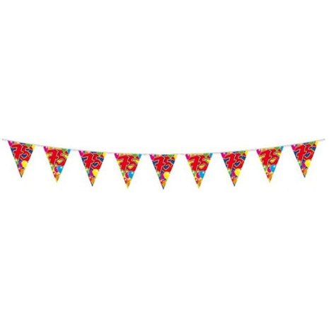Flag -Linie 75 Jahre doppelseitig Flag -Linie 75 Jahre doppelseitig