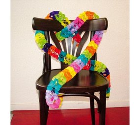 Folat Stoelslinger gekleurd 250cm | 2 stuks