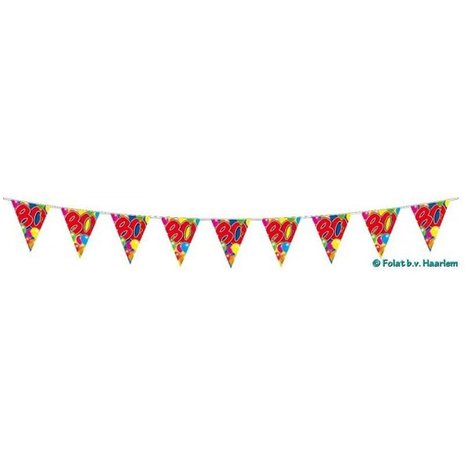 Flag line 80 years double -sided