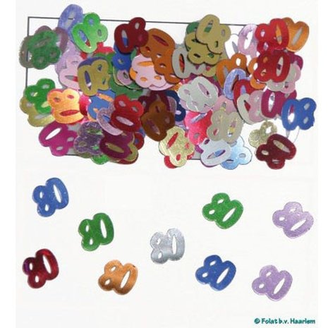Confetti 80 jaar Confetti 80 jaar