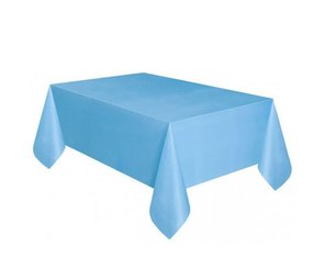 Unique Party Tafelkleed Poeder Blauw plastic | 137x274cm Unique Party Tafelkleed Poeder Blauw plastic | 137x274cm