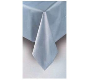 Unique Party Tischdecke Silber Plastik | 137x274cm