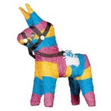 Pinata 3d donkey with halter | 34x51x14cm