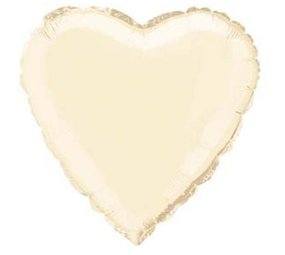 Globos Nordic Helium balloon heart shape ivory color 45cm Globos Nordic Helium balloon heart shape ivory color 45cm
