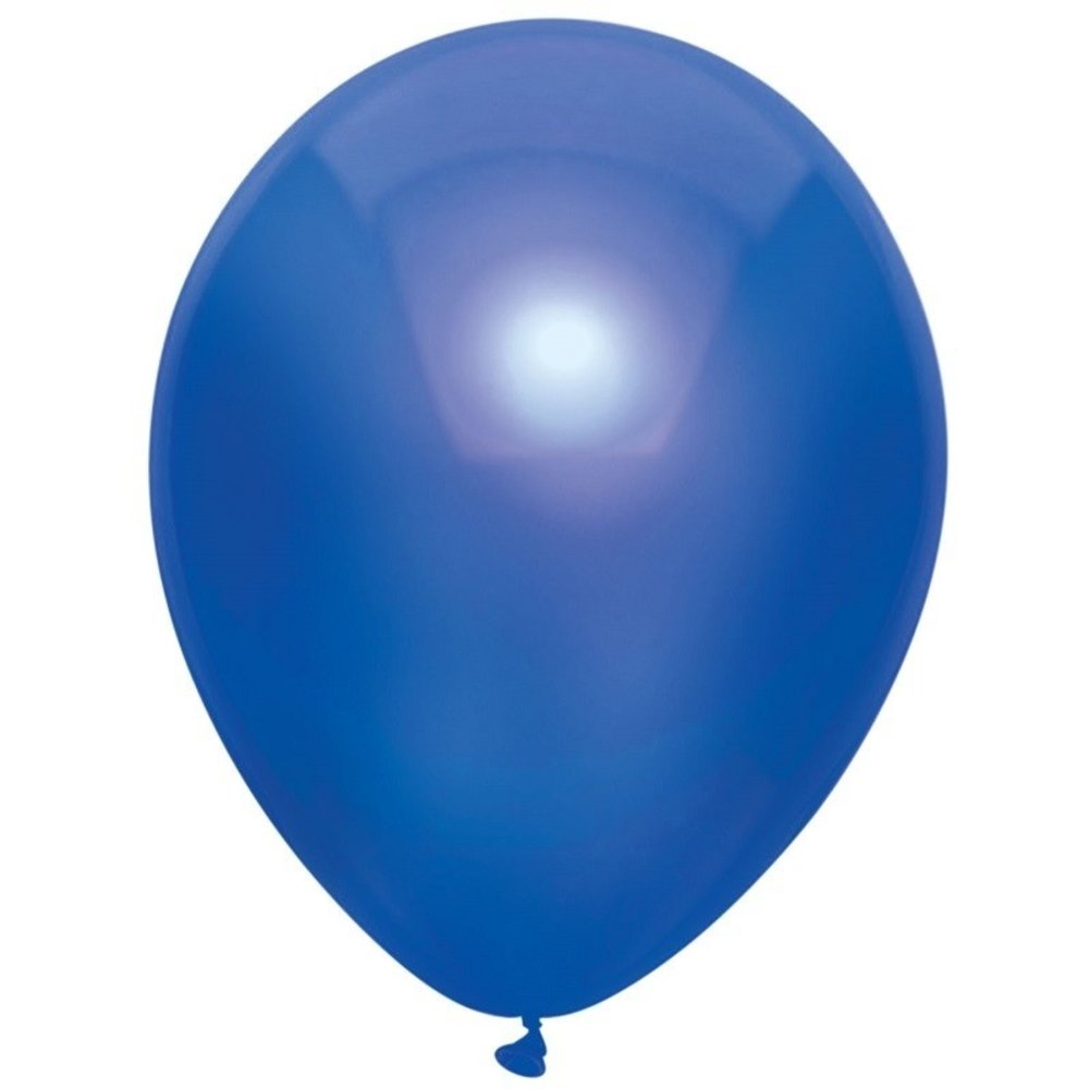 Donker blauwe ballonnen metallic 30cm | 100 stuks