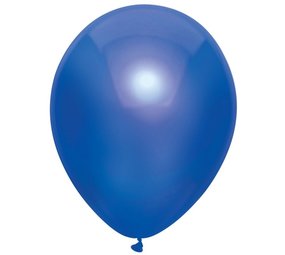 Donker blauwe ballonnen metallic 30cm | 100 stuks