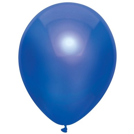 Dunkelblaue Luftballons Metallic 30 cm | 100 Stück