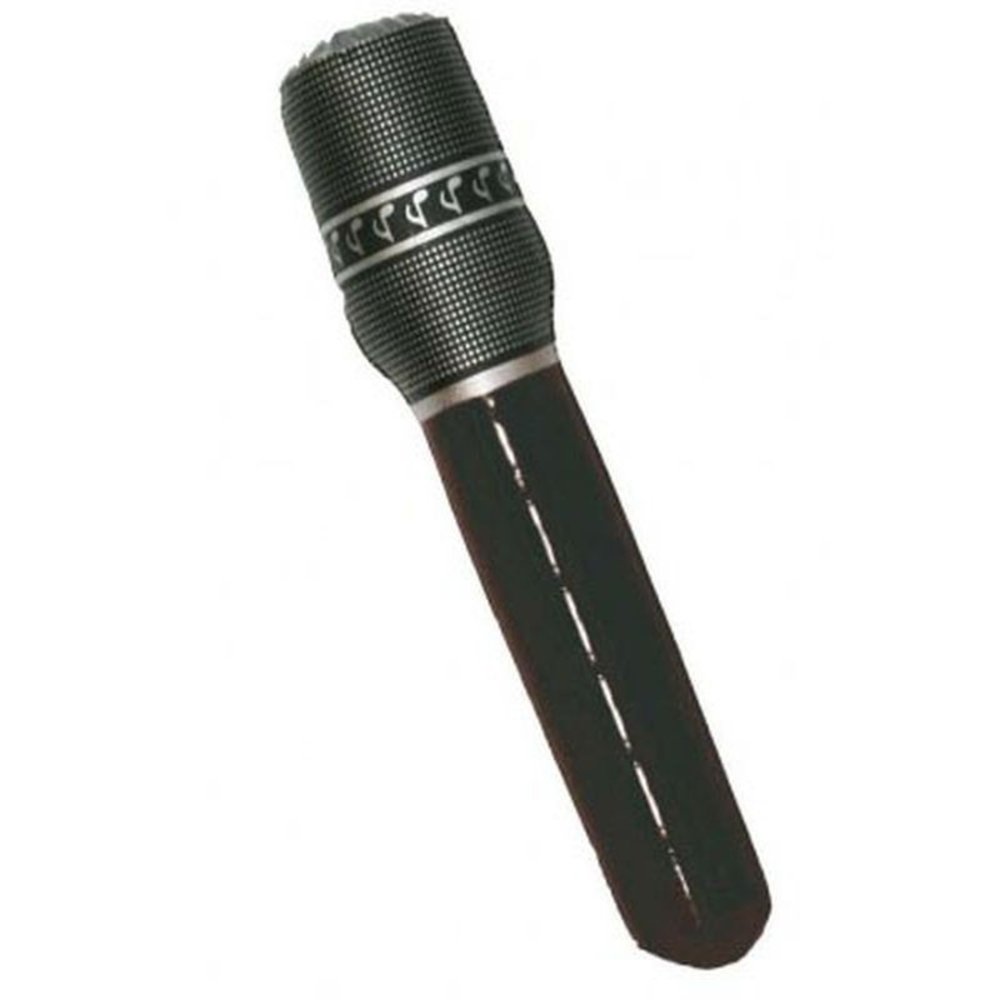 Microphone gonflable noir