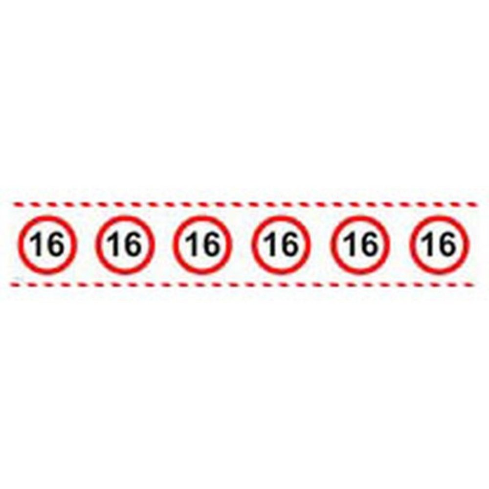 Afzetlint Verkeersbord 16 jaar Afzetlint Verkeersbord 16 jaar
