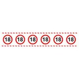 Verkaufsbandverkehrszeichen 18 Jahre