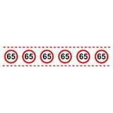 Folat Sales ribbon traffic sign 65 years Folat Sales ribbon traffic sign 65 years